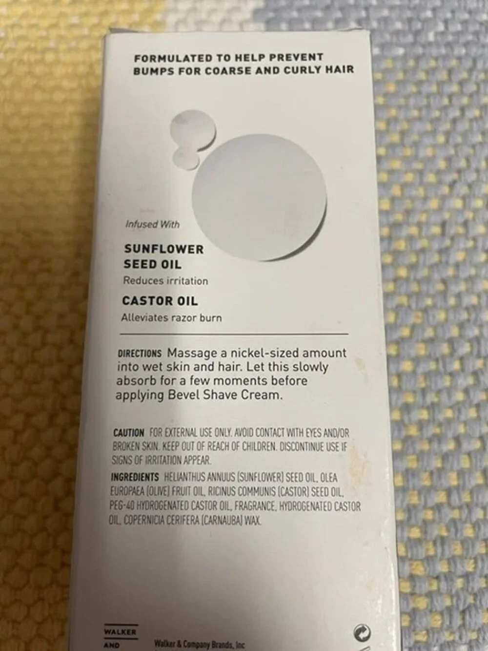 BEVEL Men's Pre Shave Oil For Beard Care - Castor Oil and Olive Oil - 2 fl oz.